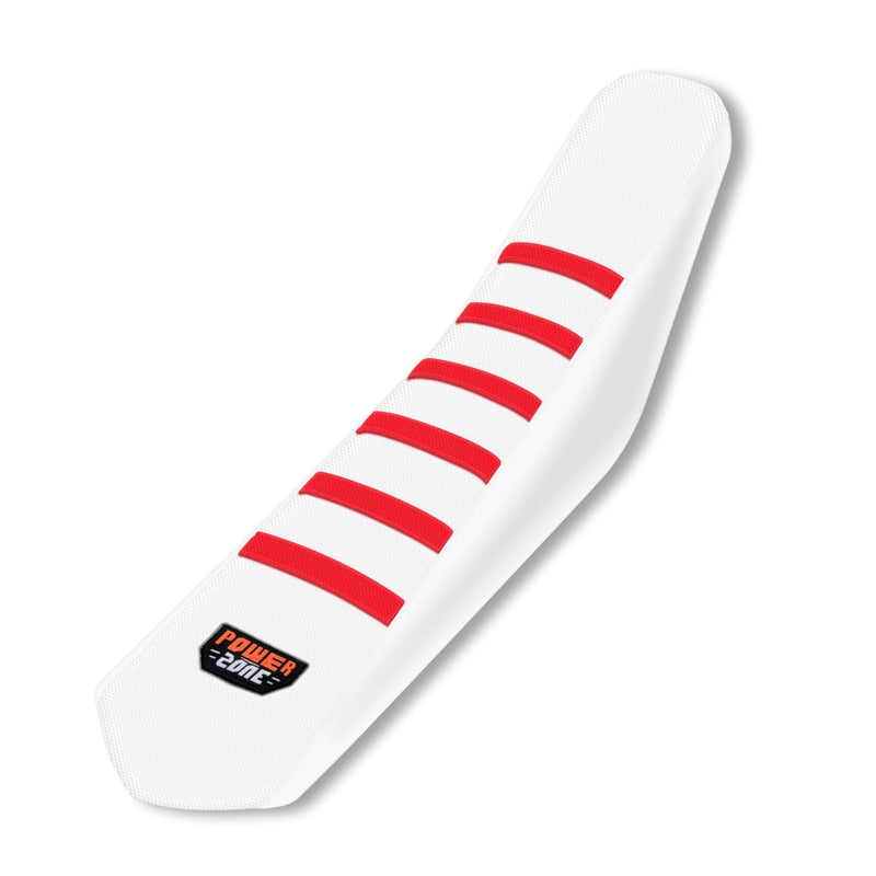 sawrain Universal White Dirt Bike Seat Cover 6 Ribs Motorcycle Enduro Soft Dirt Pit Bike Seat Covers Red
